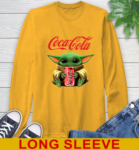 Star Wars Baby Yoda Hugs Coca Cola Soft Drink Shirt 60