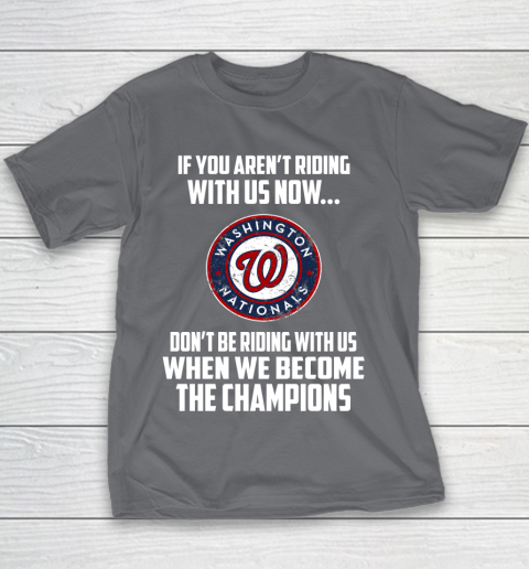 MLB Washington Nationals Baseball We Become The Champions Youth T-Shirt 5