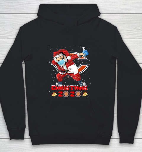 Chicago Bears Funny Santa Claus Dabbing Christmas 2020 NFL Youth Hoodie