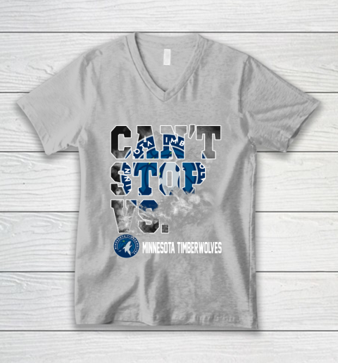 NBA Minnesota Timberwolves Basketball Can't Stop Vs V-Neck T-Shirt 3