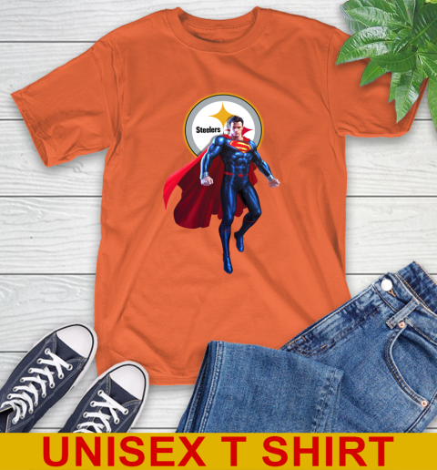 NFL Superman DC Sports Football Pittsburgh Steelers T-Shirt 5