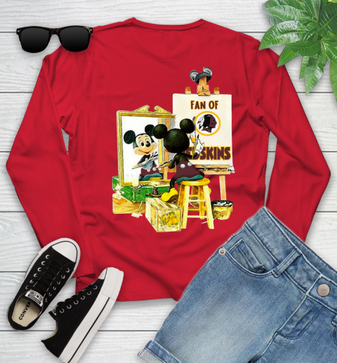 NFL Football Washington Redskins Mickey Drawing Shirt 122
