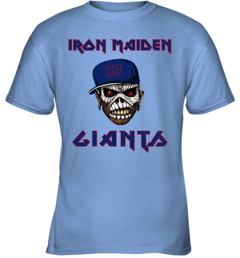 NFL New York Giants Iron Maiden Rock Band Music Football Sports rjmTWKYC5KP youth t shirt 26 95 151514 front carolina blue