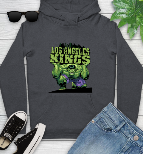 Los Angeles Kings NHL Hockey Incredible Hulk Marvel Avengers Sports Youth Hoodie 8