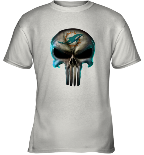 Miami Dolphins The Punisher Mashup Football Youth T-Shirt