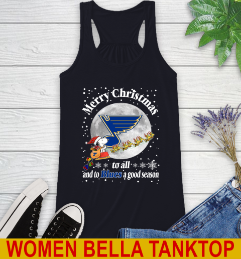 St.Louis Blues Merry Christmas To All And To Blues A Good Season NHL Hockey Sports Racerback Tank 8
