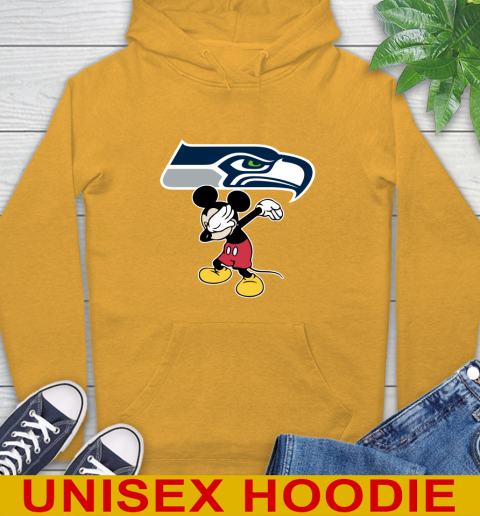 Seattle Seahawks NFL Football Dabbing Mickey Disney Sports Hoodie 3