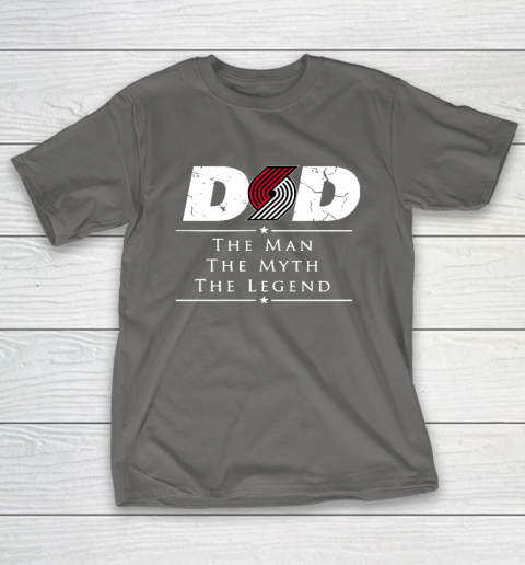 Portland Trail Blazers NBA Basketball Dad The Man The Myth The Legend T-Shirt 8