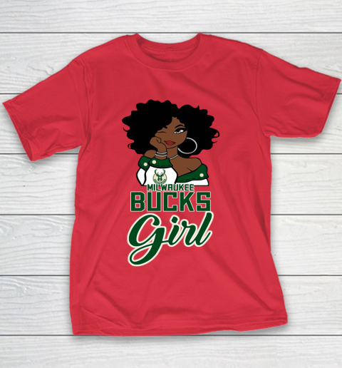 Milwaukee Bucks Girl NBA Youth T-Shirt 9