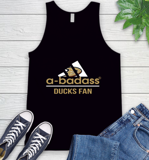 NHL A Badass Anaheim Ducks Fan Adidas Hockey Sports Tank Top