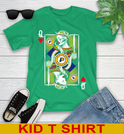 NBA Basketball Indiana Pacers The Queen Of Hearts Card Shirt Youth T-Shirt 7