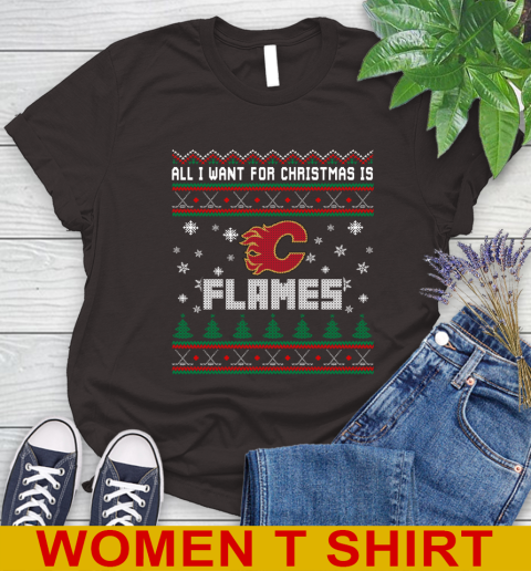 Calgary Flames NHL Hockey All I Want For Christmas Is My Team Sports 93
