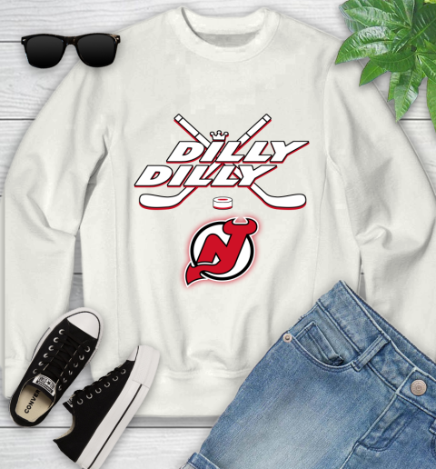 NHL New Jersey Devils Dilly Dilly Hockey Sports Youth Sweatshirt