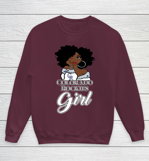 Colorado Rockiess Girl MLB Youth Sweatshirt 5