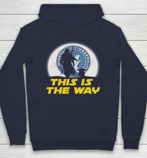 Minnesota Timberwolves NBA Basketball Star Wars Yoda And Mandalorian This Is The Way Hoodie 2