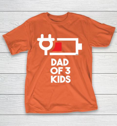 Dad of 3 Kids Funny Gift Daddy of Three Kids Father's Day T-Shirt 14