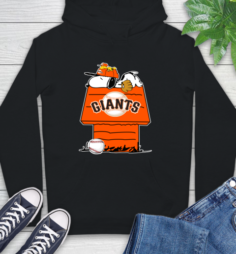 MLB San Francisco Giants Snoopy Woodstock The Peanuts Movie Baseball T Shirt_000 Hoodie 2