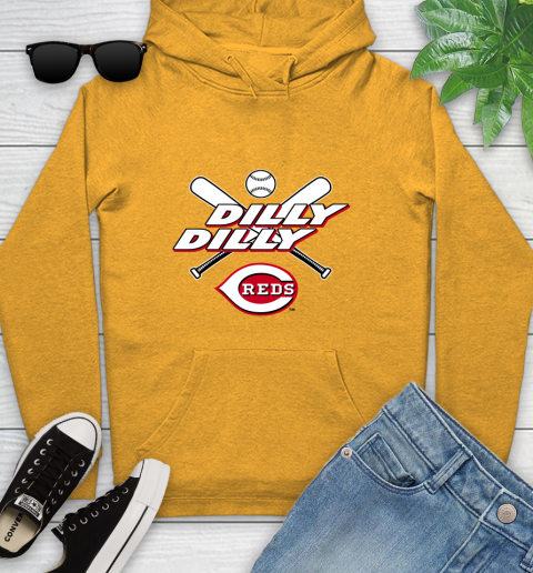 MLB Cincinnati Reds Dilly Dilly Baseball Sports Youth Hoodie 3