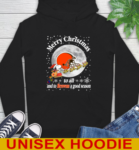 Cleveland Browns Merry Christmas To All And To Browns A Good Season NFL Football Sports Hoodie