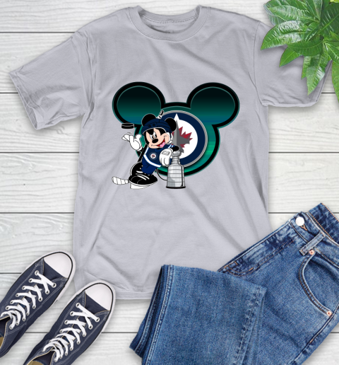 NHL Winnipeg Jets Stanley Cup Mickey Mouse Disney Hockey T Shirt T-Shirt 6