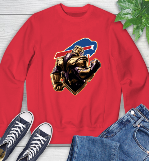 NFL Thanos Avengers Endgame Football Sports Buffalo Bills Sweatshirt 10