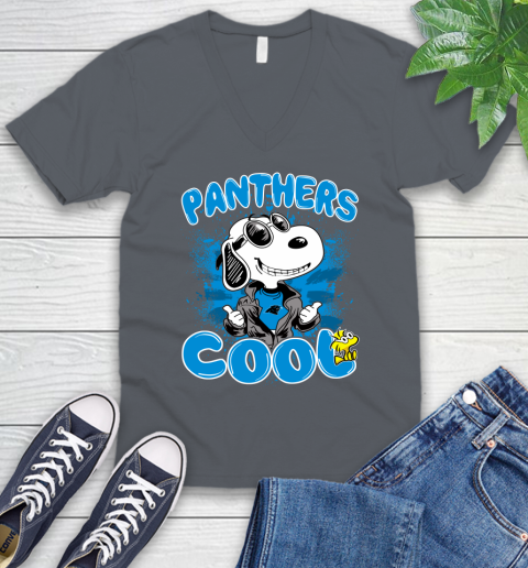 NFL Football Carolina Panthers Cool Snoopy Shirt V-Neck T-Shirt 4