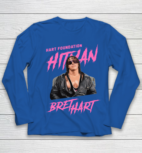 Bret Hart The Hitman Hart Foundation Youth Long Sleeve 7