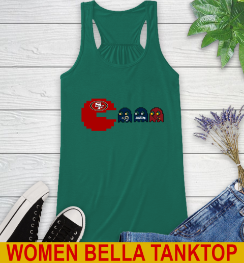 San Francisco 49ers NFL Football Pac Man Champion Racerback Tank 7
