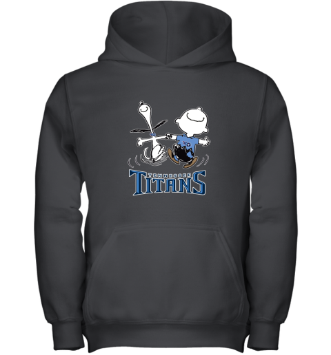 Snoopy And Charlie Brown Happy Tennessee Titans Fans Youth Hoodie