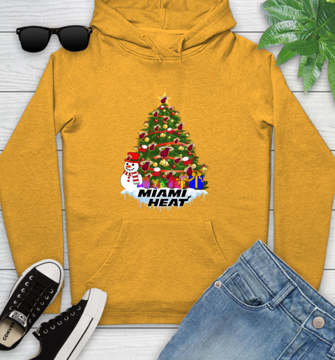 Miami Heat Merry Christmas NBA Basketball Sports Youth Hoodie 3