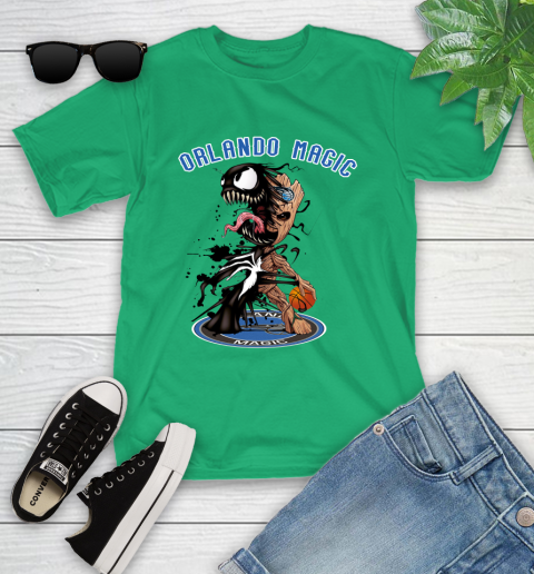 NBA Orlando Magic Basketball Venom Groot Guardians Of The Galaxy Youth T-Shirt 6