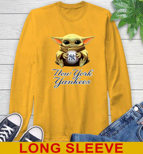 MLB Baseball New York Yankees Star Wars Baby Yoda Shirt 60