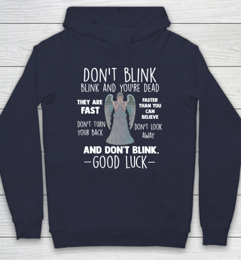 Dont Blink Weeping Angels Hoodie Sweatshirt Black The Doctor Who Size 2XL 