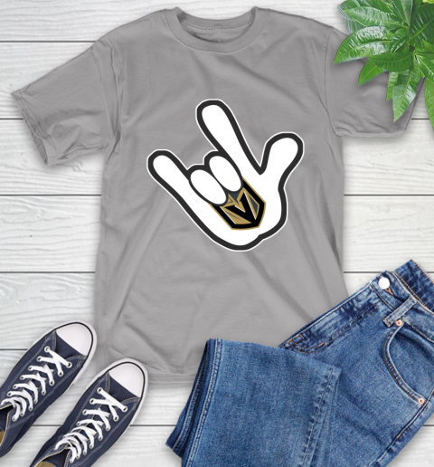 Vegas Golden Knights NHL Hockey Mickey Rock Hand Disney T-Shirt 6