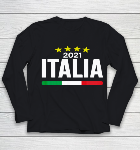 Italia Football Soccer Italian Flag 2021 Youth Long Sleeve