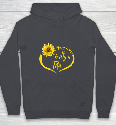 Womens Tita Gift Happiness Is Being A Tita Youth Hoodie 5