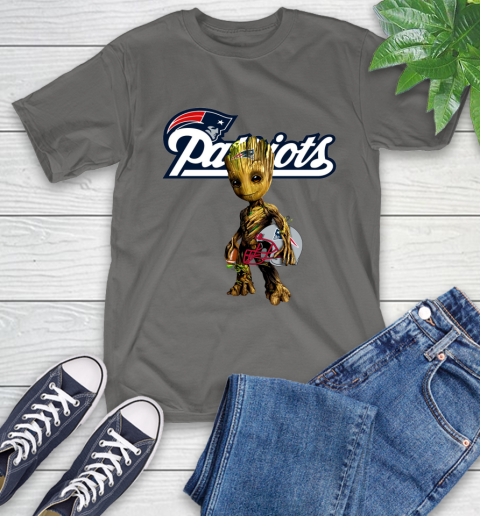 New England Patriots NFL Football Groot Marvel Guardians Of The Galaxy T-Shirt 9