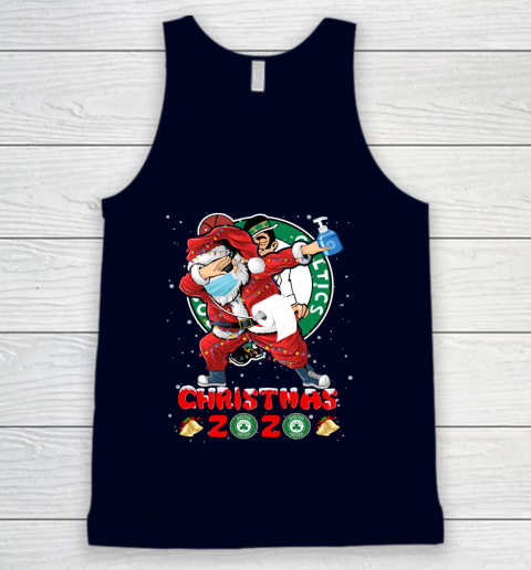 Boston Celtics Funny Santa Claus Dabbing Christmas 2020 NBA Tank Top 2