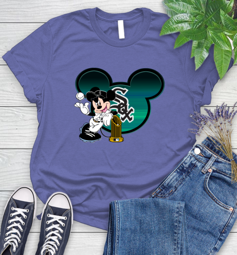 MLB Chicago White Sox The Commissioner's Trophy Mickey Mouse Disney Women's T-Shirt 11