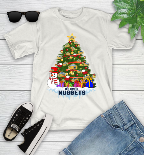 Denver Nuggets Merry Christmas NBA Basketball Sports Youth T-Shirt