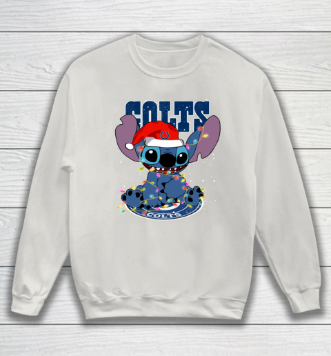 Indianapolis Colts NFL Football noel stitch Christmas Sweatshirt 8