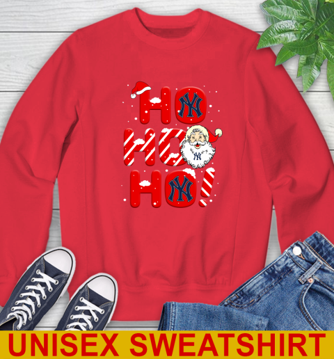 New York Yankees MLB Baseball Ho Ho Ho Santa Claus Merry Christmas Shirt Sweatshirt 12