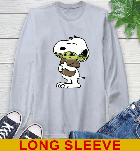 Snoopy Hugging Baby Yoda Shirt 63