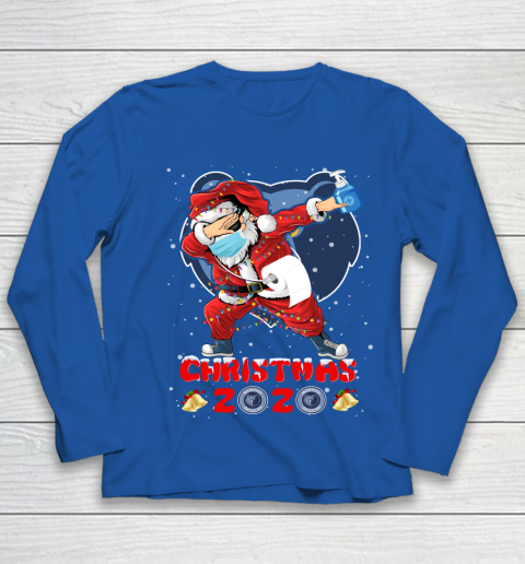 Memphis Grizzlies Funny Santa Claus Dabbing Christmas 2020 NBA Youth Long Sleeve 7