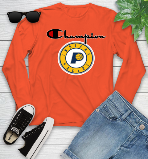 NBA Basketball Indiana Pacers Champion Shirt Youth Long Sleeve 2