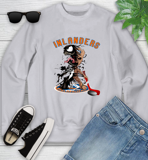 NHL New York Islanders Hockey Venom Groot Guardians Of The Galaxy Youth Sweatshirt 4