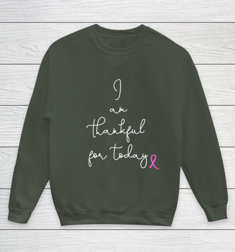 Womens Fighting Breast Cancer Product Gift Battling Through Chemo Youth Sweatshirt 8