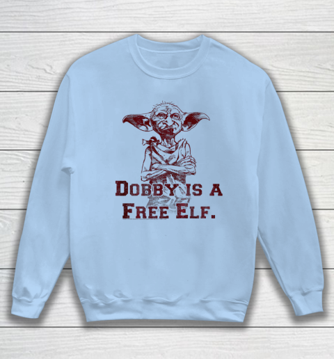 Kids Harry Potter Dobby Is A Free Elf Portrait Sweatshirt