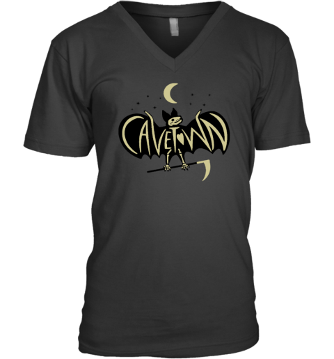 Cavetown Merch Store Glow Bat Sky V-Neck T-Shirt