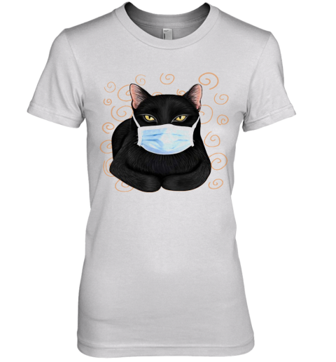 Black Cat Masked Premium Women's T-Shirt